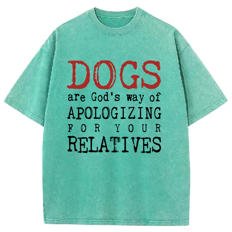 Dogs Are God's Way Washed Unisex Tee