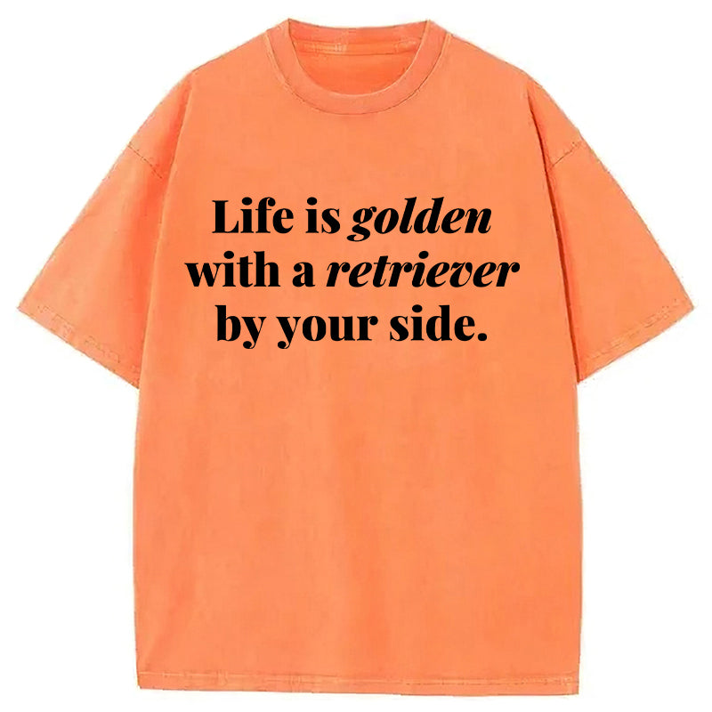 Life Is Golden Washed Unisex Tee