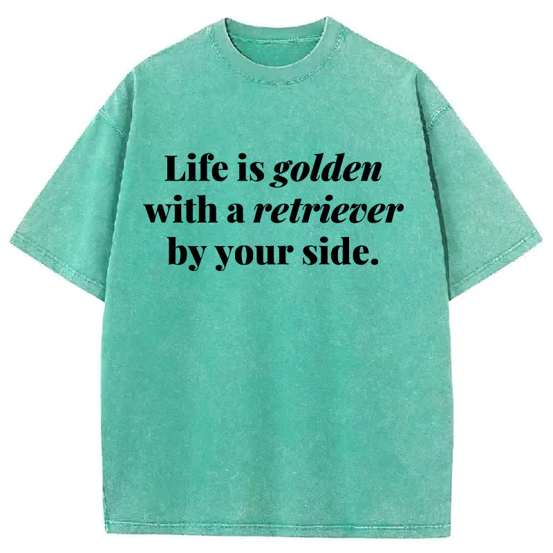 Life Is Golden Washed Unisex Tee