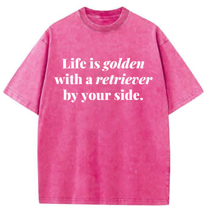 Life Is Golden Washed Unisex Tee