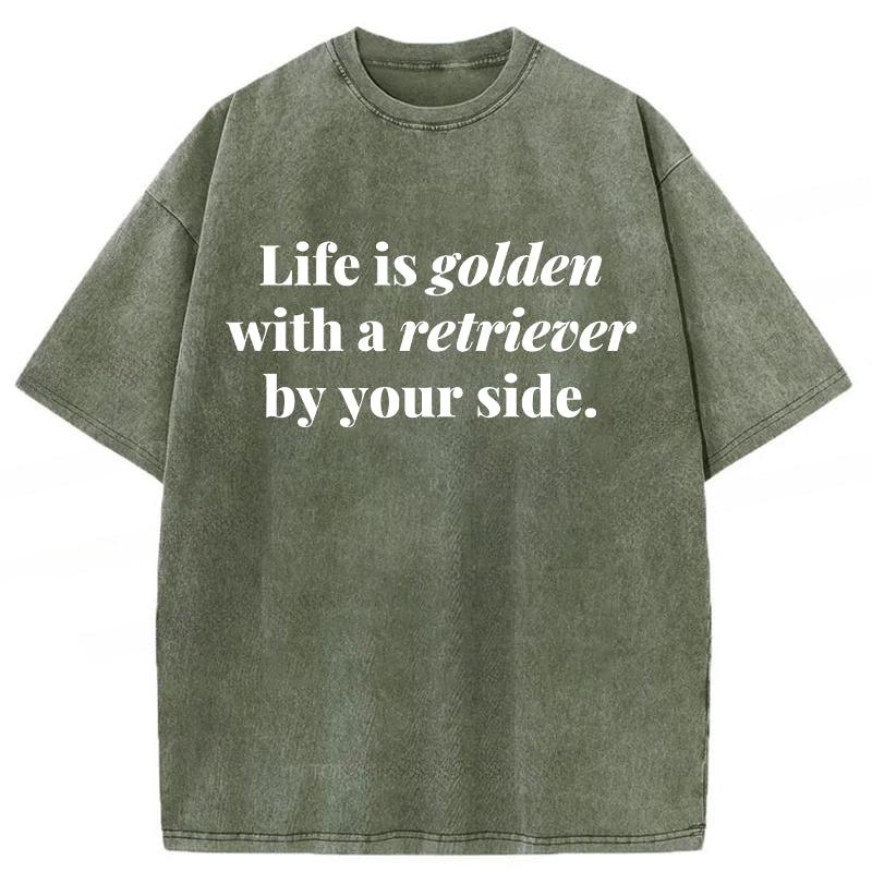 Life Is Golden Washed Unisex Tee