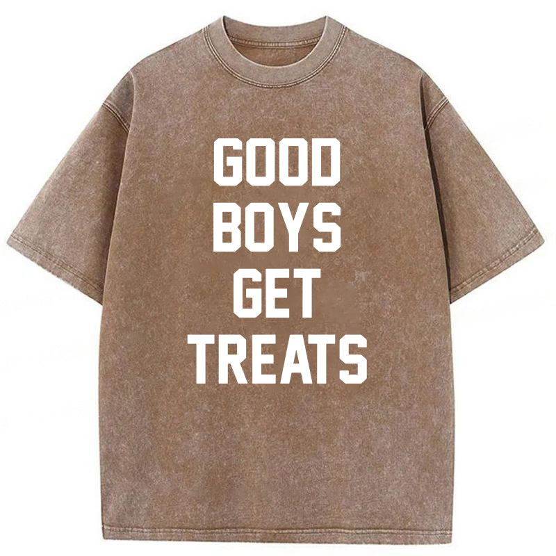 Good Boys Get Treats Washed Unisex Tee
