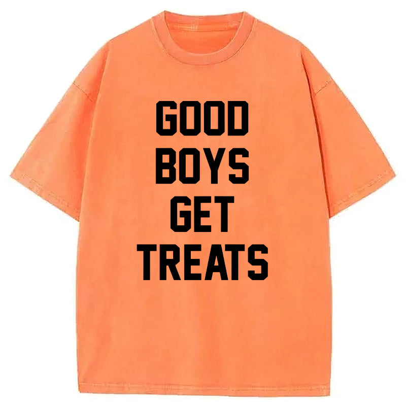 Good Boys Get Treats Washed Unisex Tee