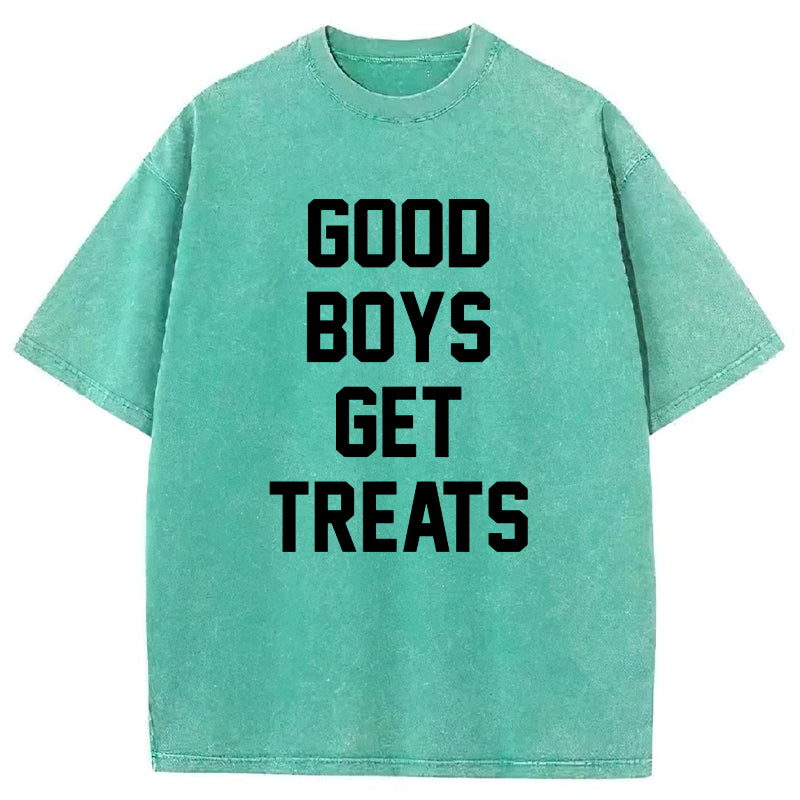 Good Boys Get Treats Washed Unisex Tee