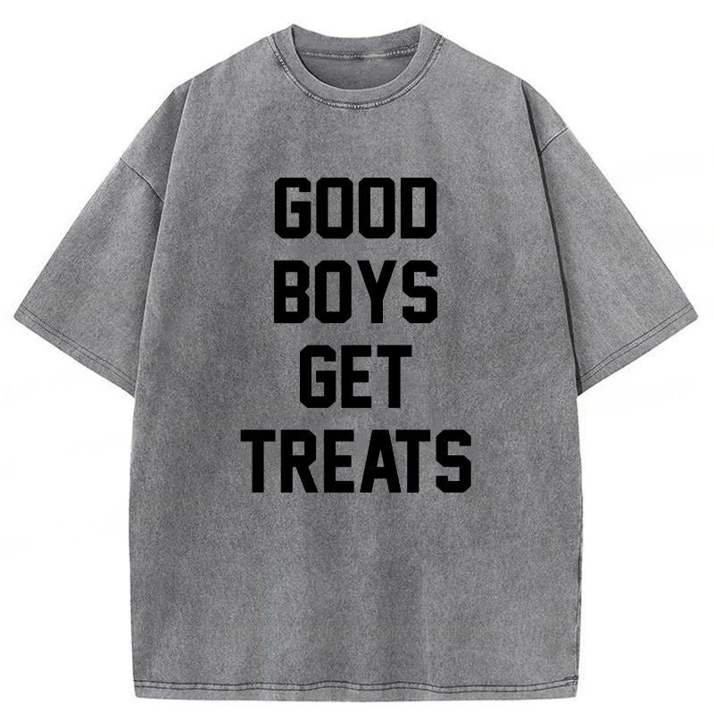 Good Boys Get Treats Washed Unisex Tee