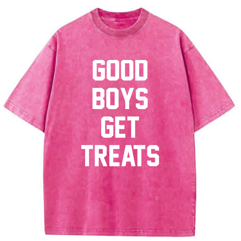Good Boys Get Treats Washed Unisex Tee