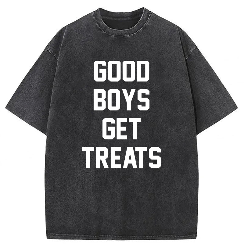 Good Boys Get Treats Washed Unisex Tee