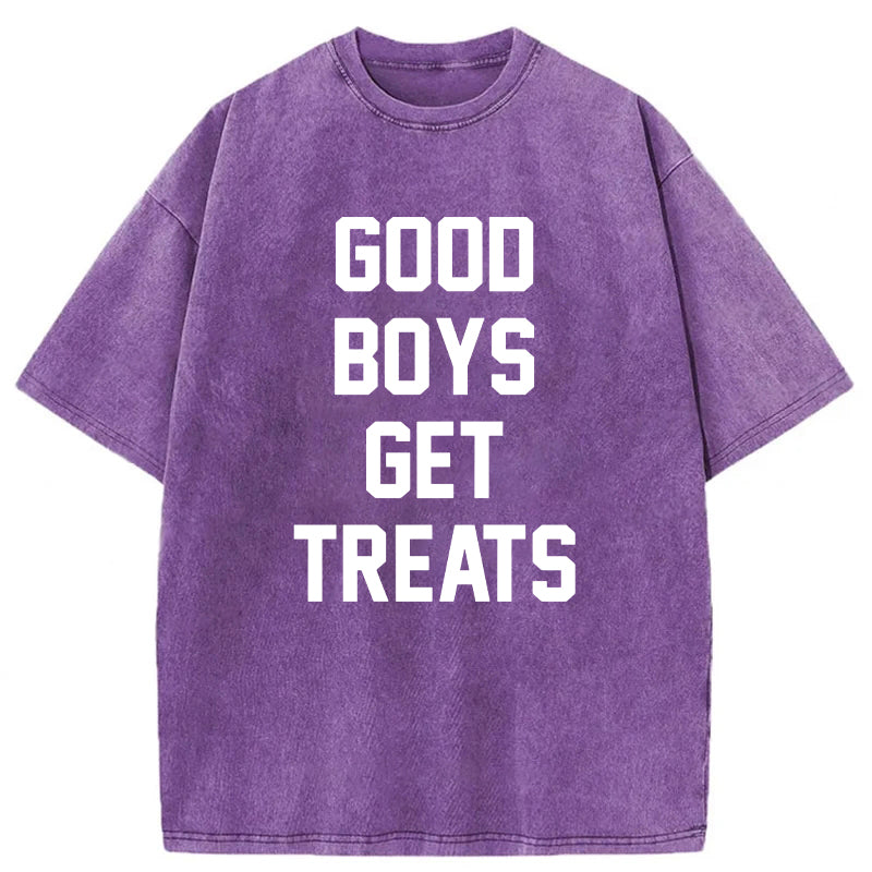 Good Boys Get Treats Washed Unisex Tee