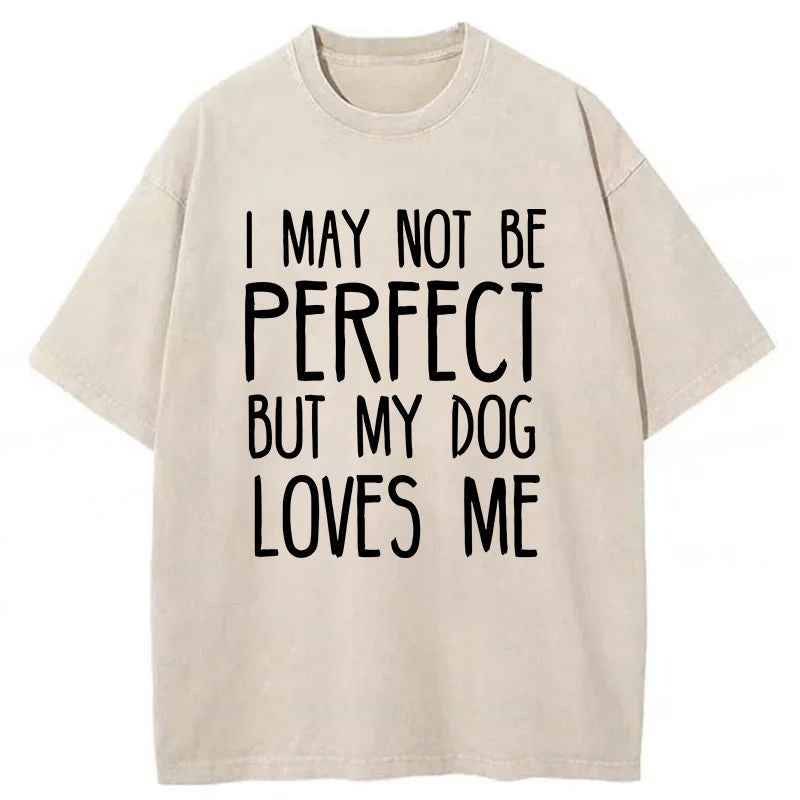 I May Not Be Perfect Washed Unisex Tee