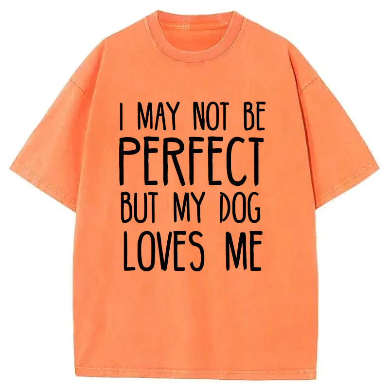 I May Not Be Perfect Washed Unisex Tee