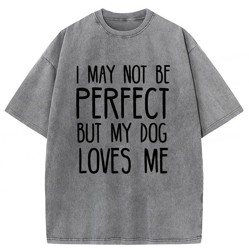 I May Not Be Perfect Washed Unisex Tee