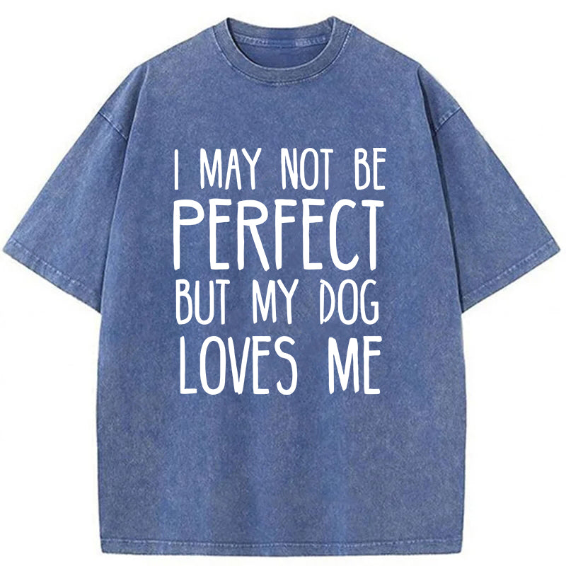 I May Not Be Perfect Washed Unisex Tee