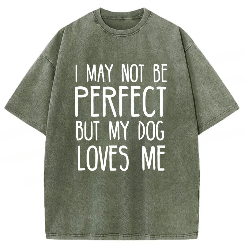 I May Not Be Perfect Washed Unisex Tee