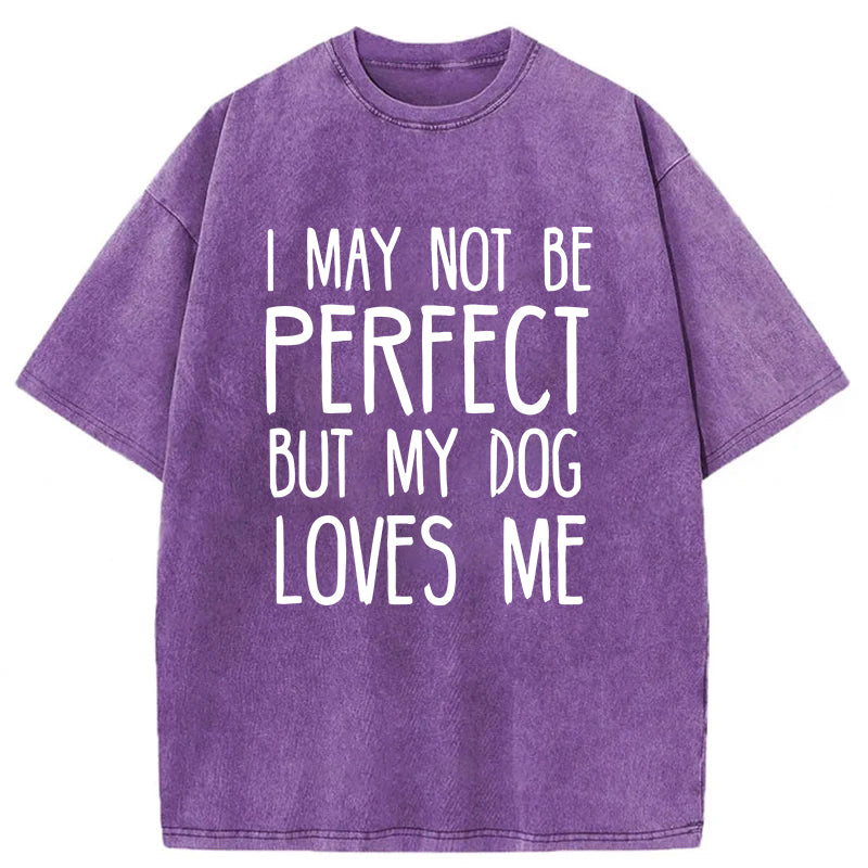 I May Not Be Perfect Washed Unisex Tee