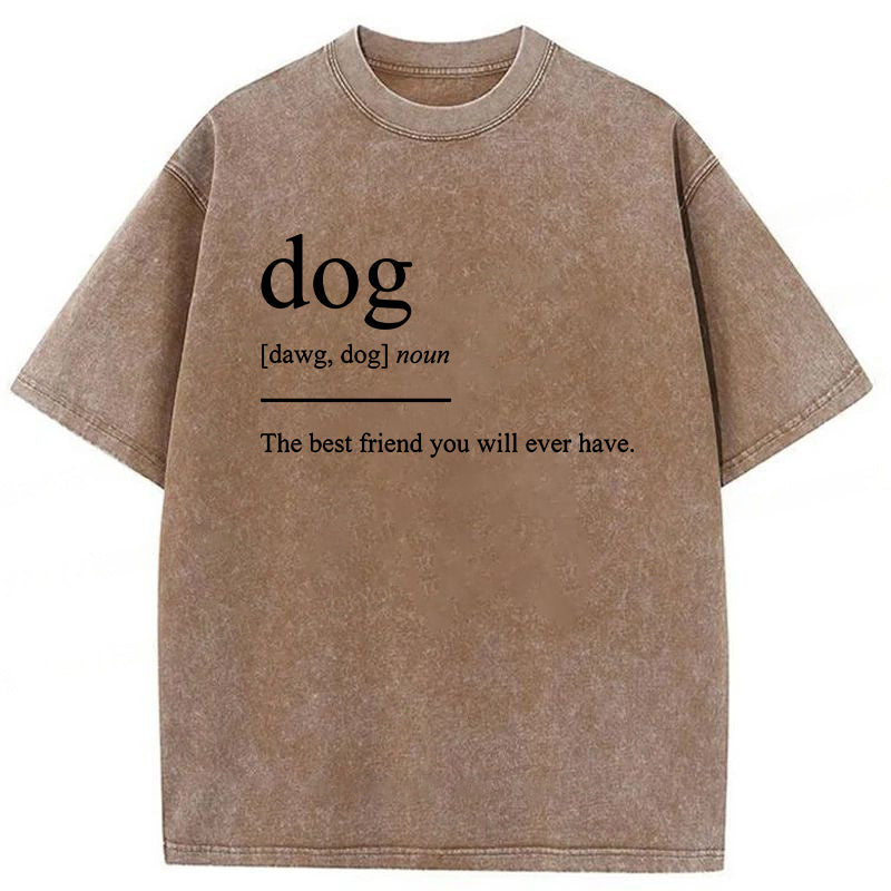 Dog The Best Friend You Will Ever Have Washed Unisex Tee