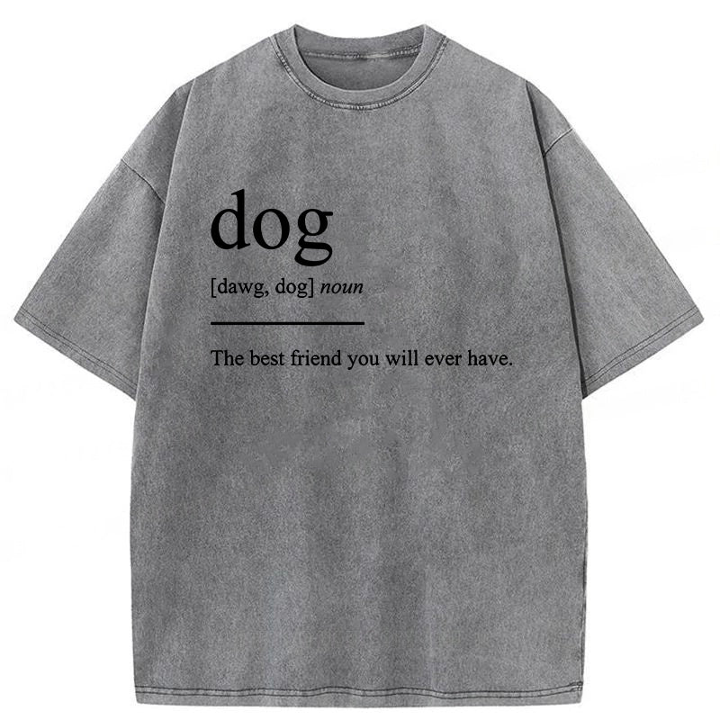 Dog The Best Friend You Will Ever Have Washed Unisex Tee
