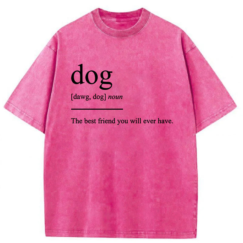 Dog The Best Friend You Will Ever Have Washed Unisex Tee