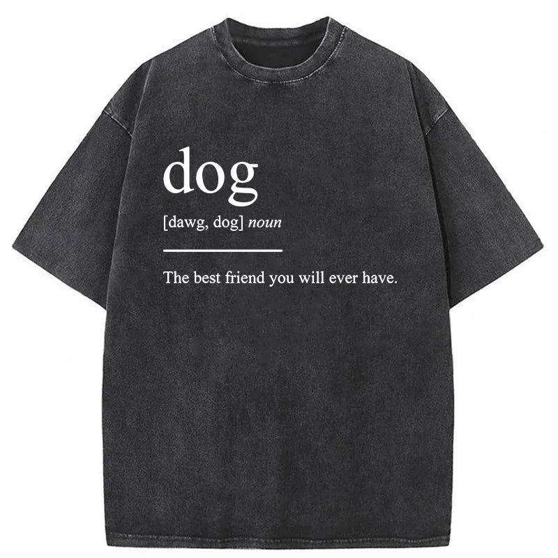 Dog The Best Friend You Will Ever Have Washed Unisex Tee