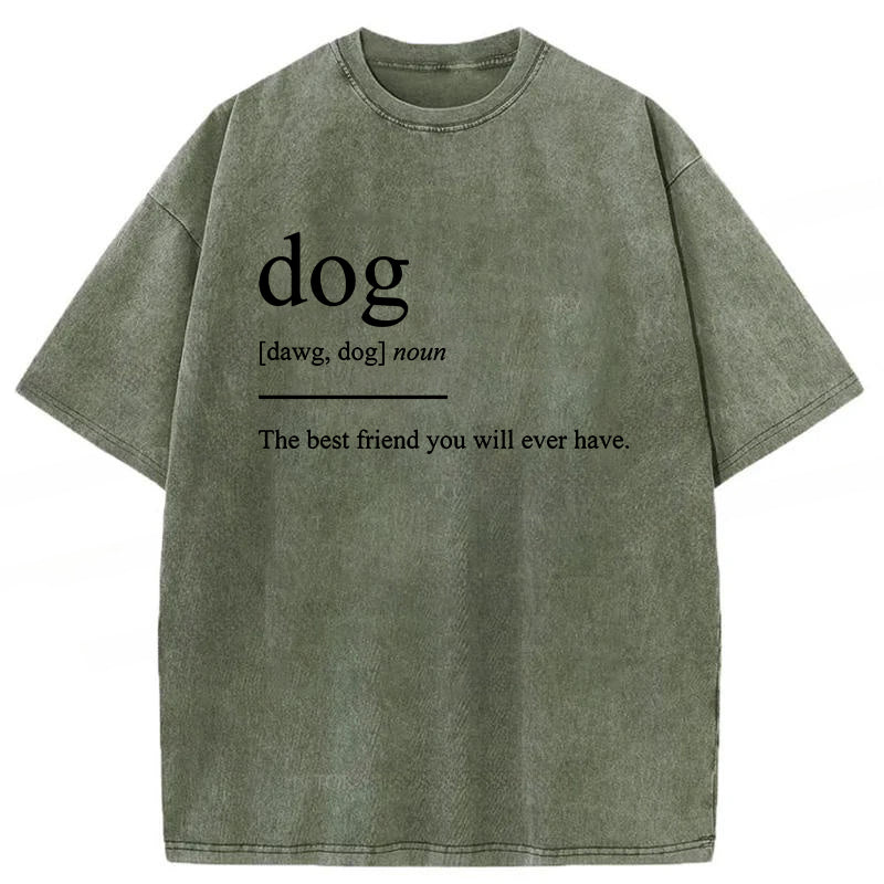 Dog The Best Friend You Will Ever Have Washed Unisex Tee