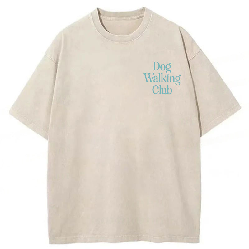 Dog Walking Club Washed Unisex Tee