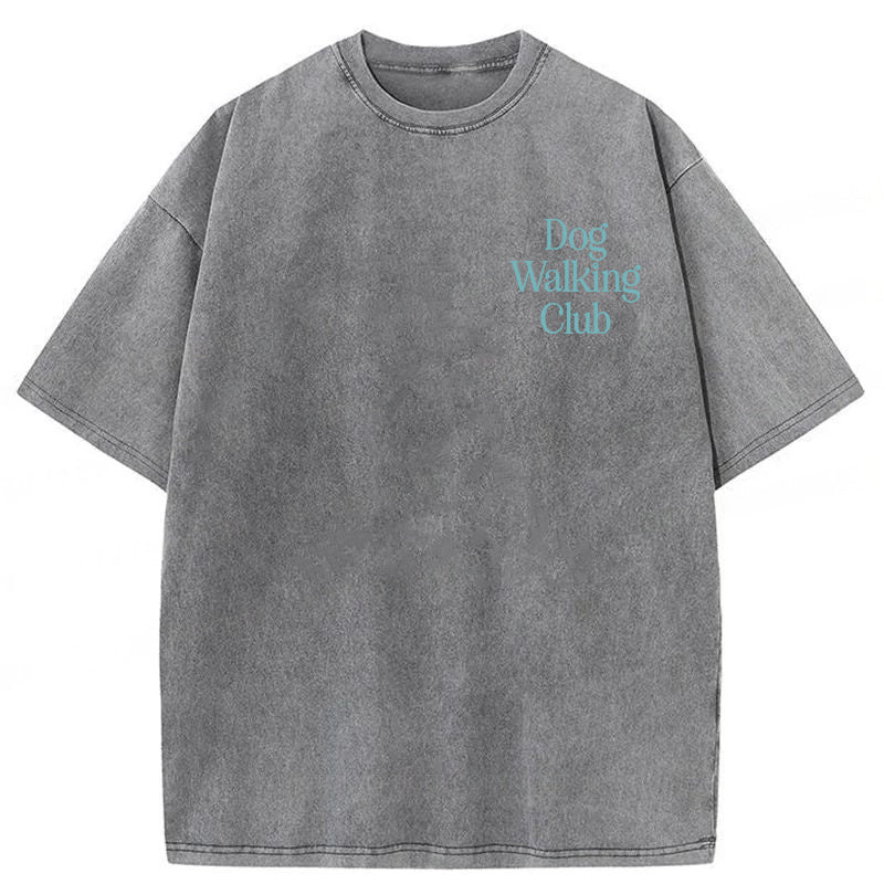 Dog Walking Club Washed Unisex Tee