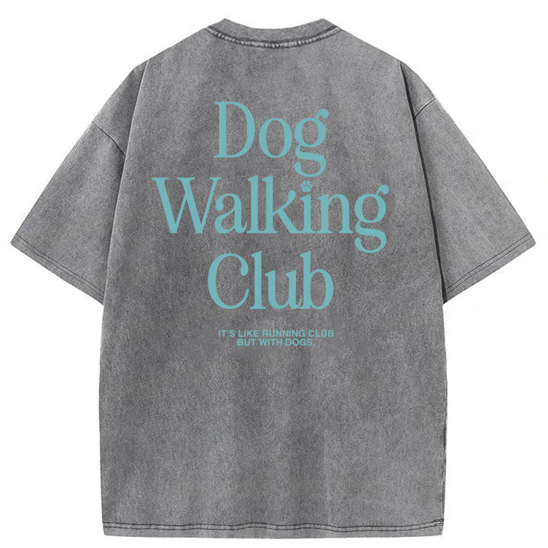 Dog Walking Club Washed Unisex Tee