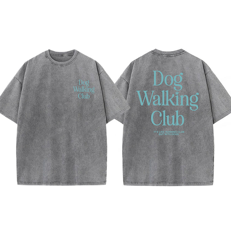 Dog Walking Club Washed Unisex Tee