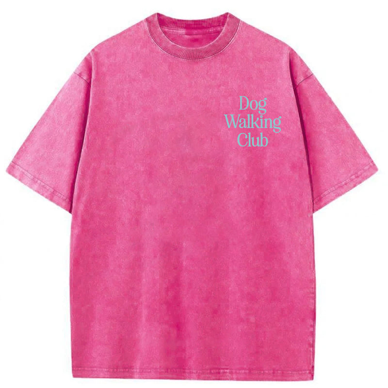 Dog Walking Club Washed Unisex Tee