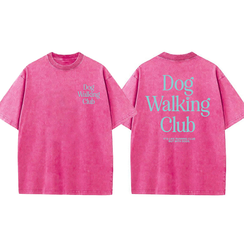 Dog Walking Club Washed Unisex Tee