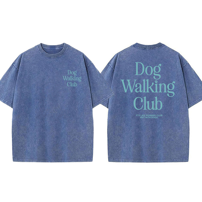 Dog Walking Club Washed Unisex Tee