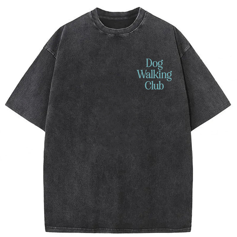 Dog Walking Club Washed Unisex Tee