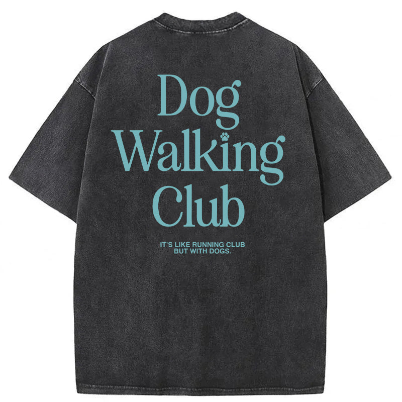 Dog Walking Club Washed Unisex Tee