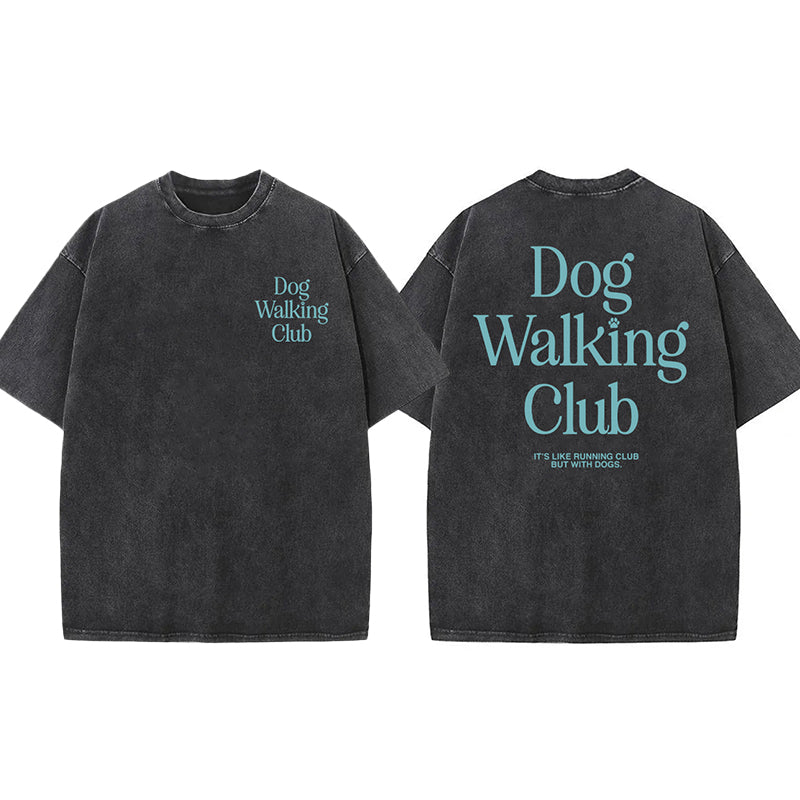 Dog Walking Club Washed Unisex Tee