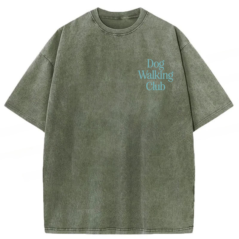 Dog Walking Club Washed Unisex Tee