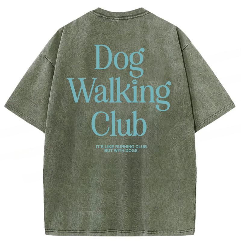 Dog Walking Club Washed Unisex Tee
