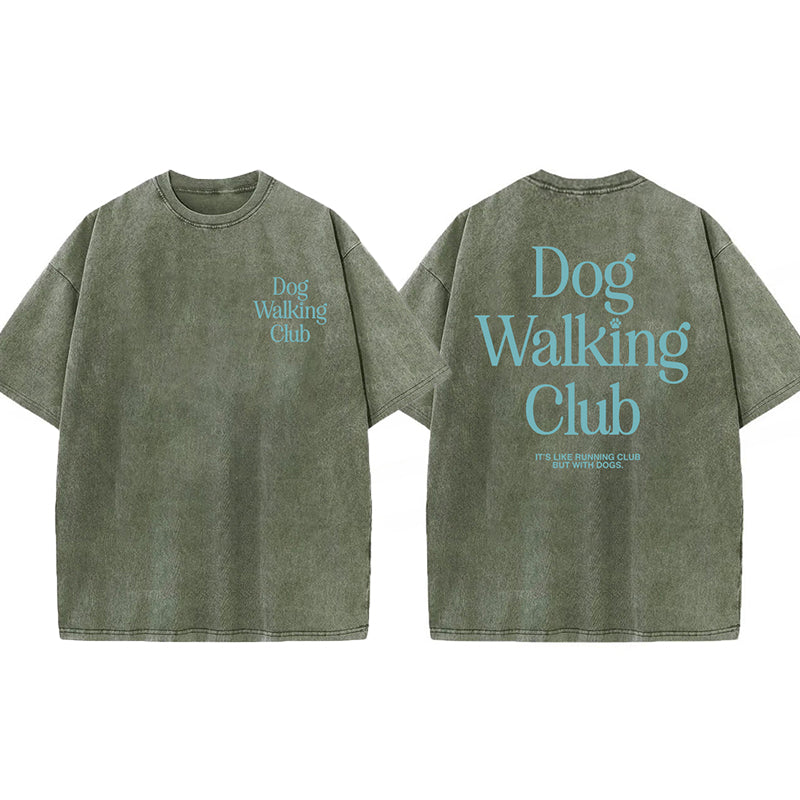 Dog Walking Club Washed Unisex Tee