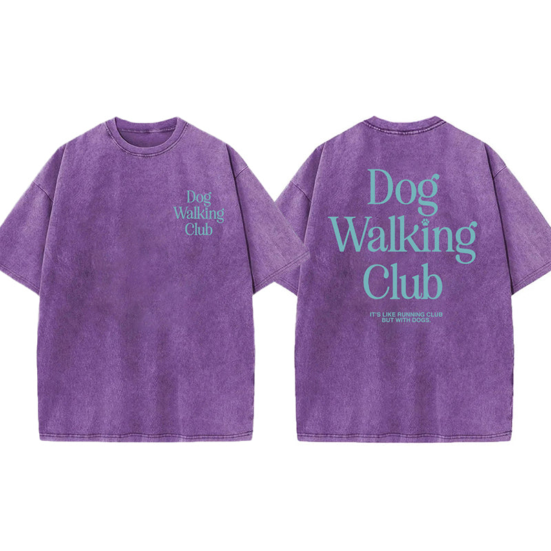 Dog Walking Club Washed Unisex Tee