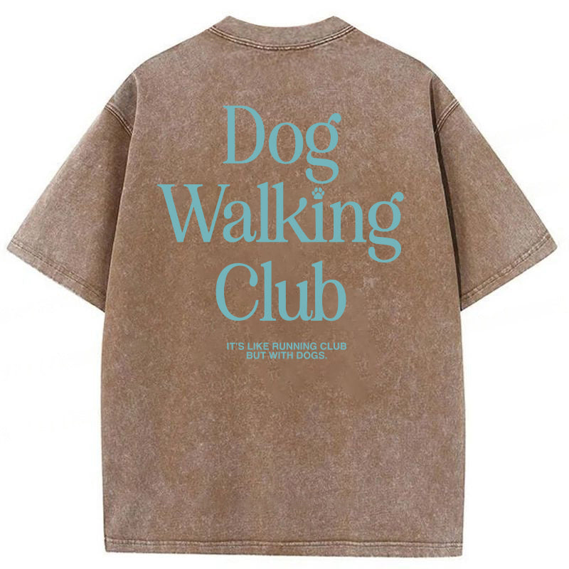 Dog Walking Club Washed Unisex Tee