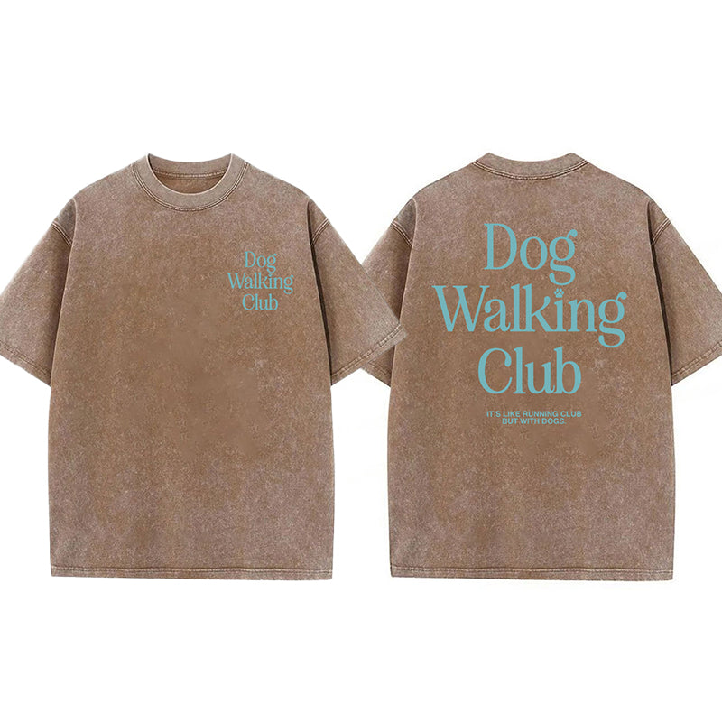 Dog Walking Club Washed Unisex Tee
