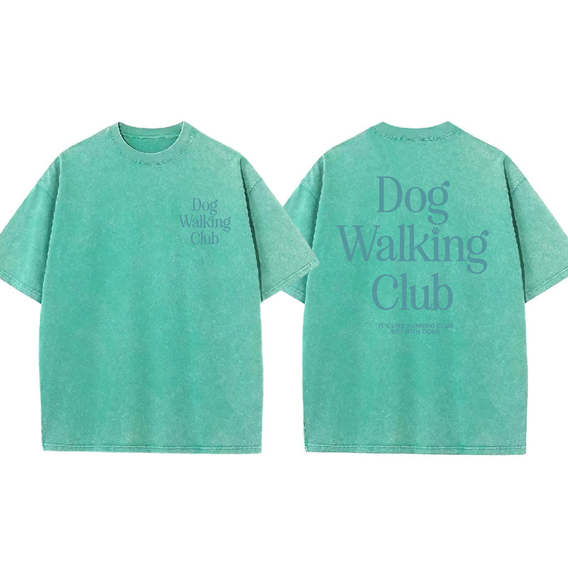Dog Walking Club Washed Unisex Tee