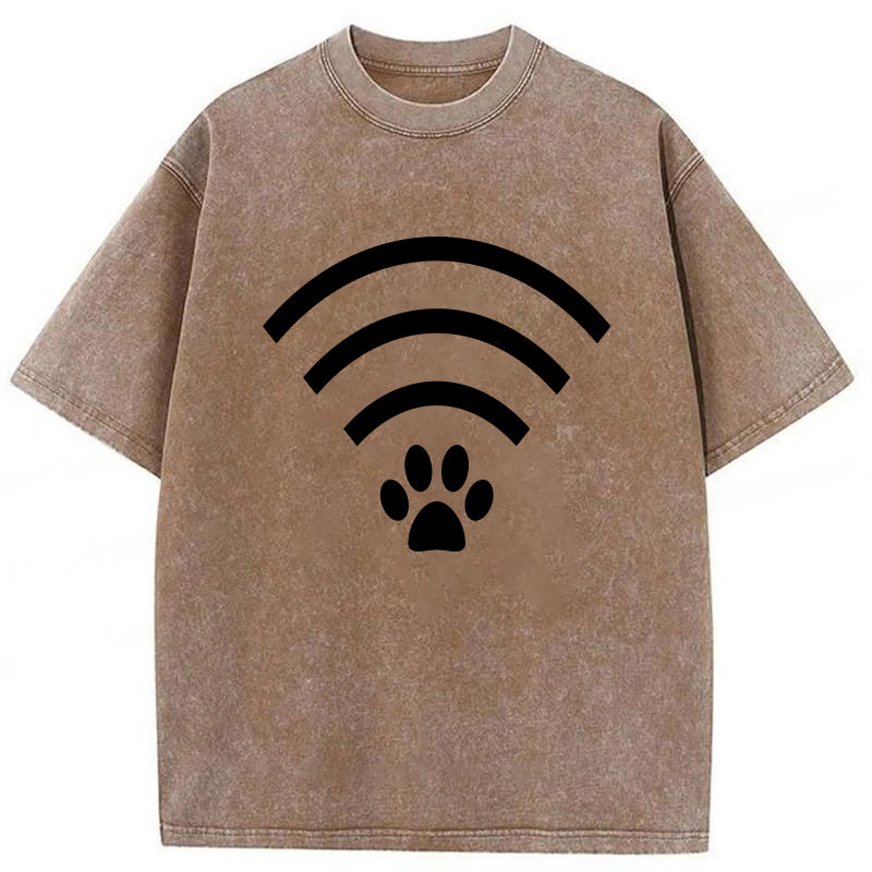 Paw Wifi Washed Unisex Tee