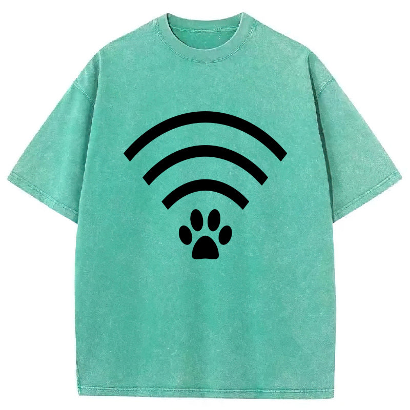 Paw Wifi Washed Unisex Tee