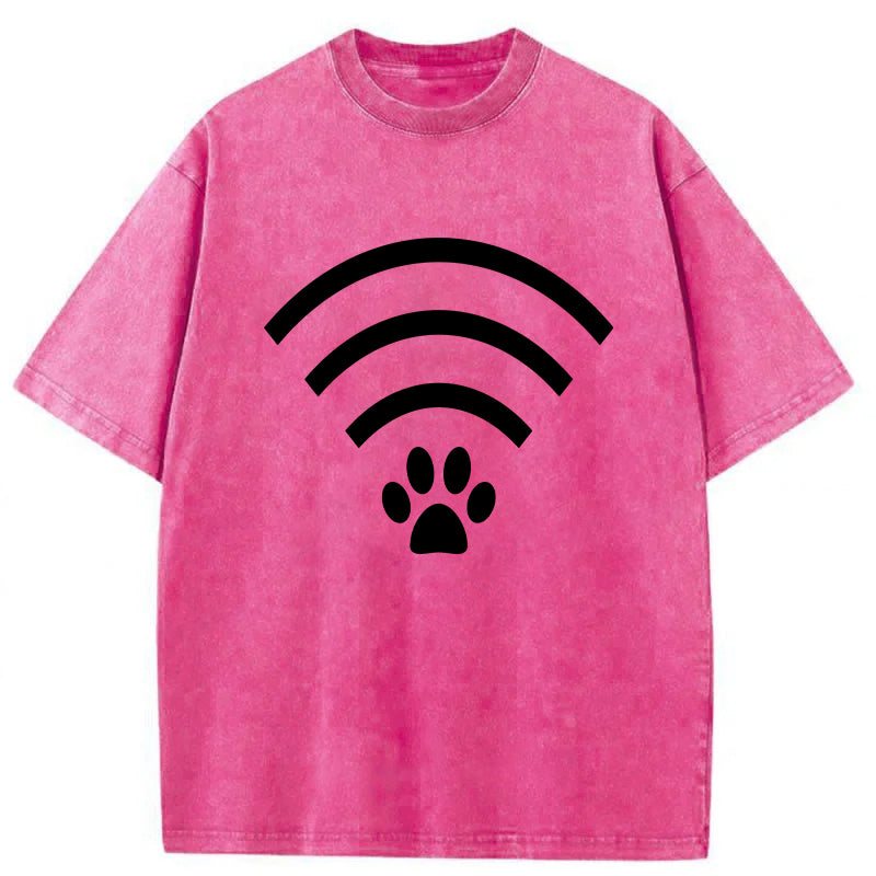 Paw Wifi Washed Unisex Tee