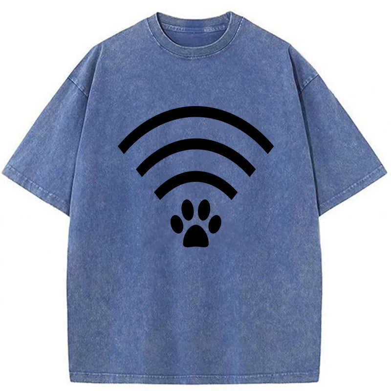 Paw Wifi Washed Unisex Tee