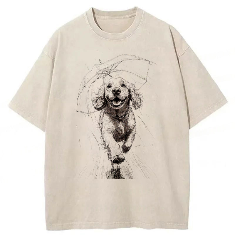 Running Dog Washed Unisex Tee
