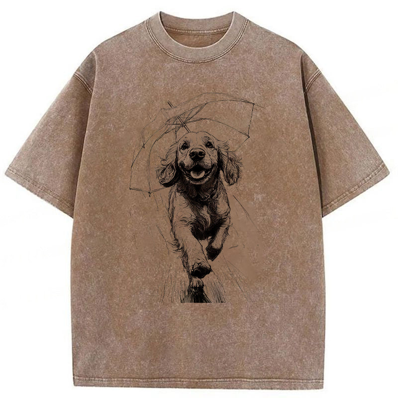 Running Dog Washed Unisex Tee