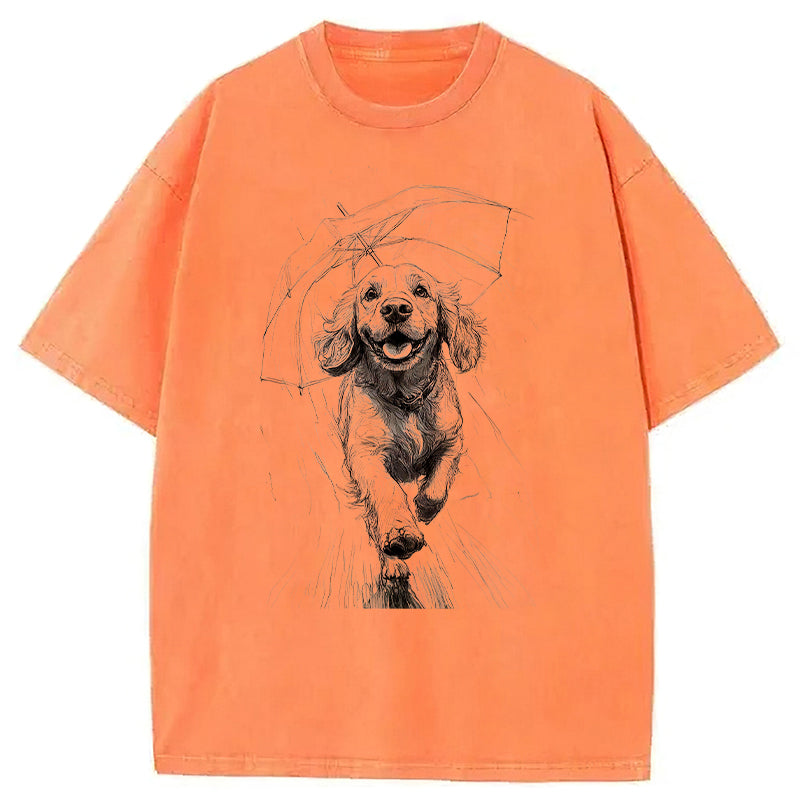 Running Dog Washed Unisex Tee