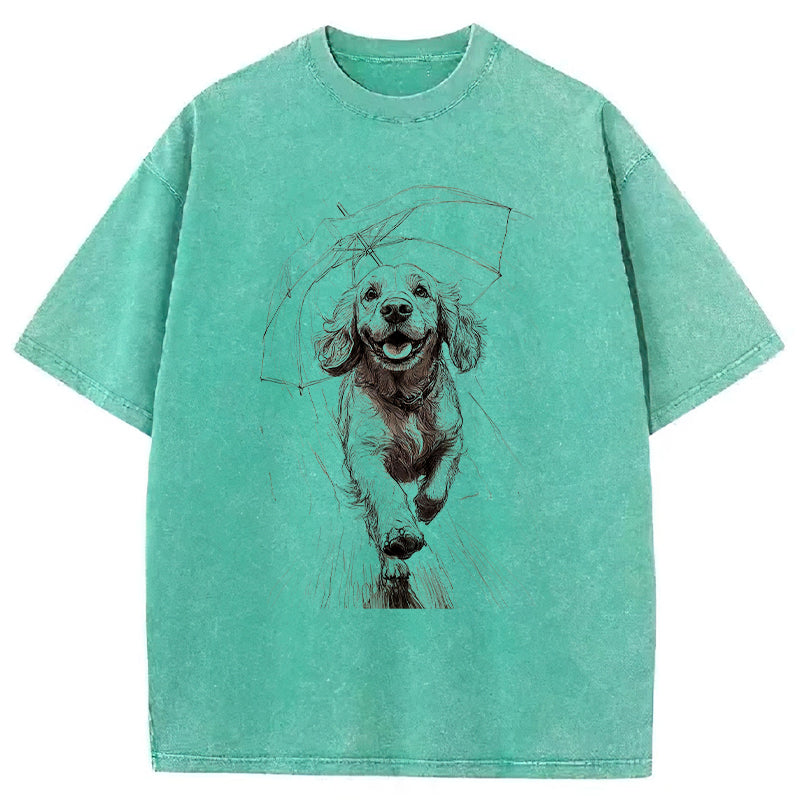 Running Dog Washed Unisex Tee