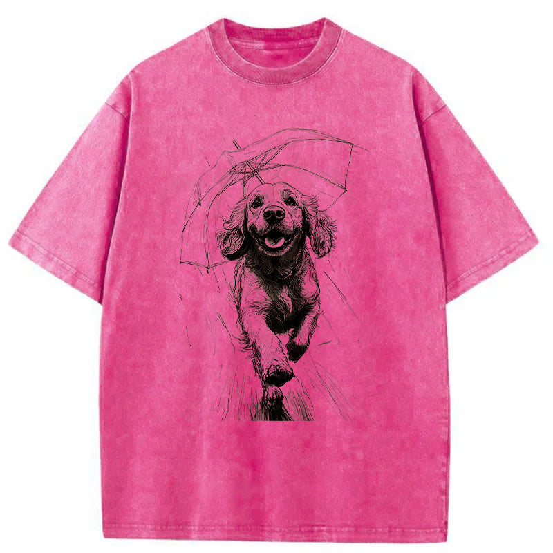 Running Dog Washed Unisex Tee