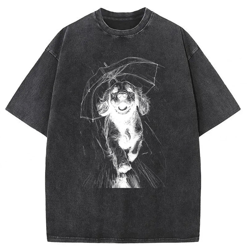 Running Dog Washed Unisex Tee